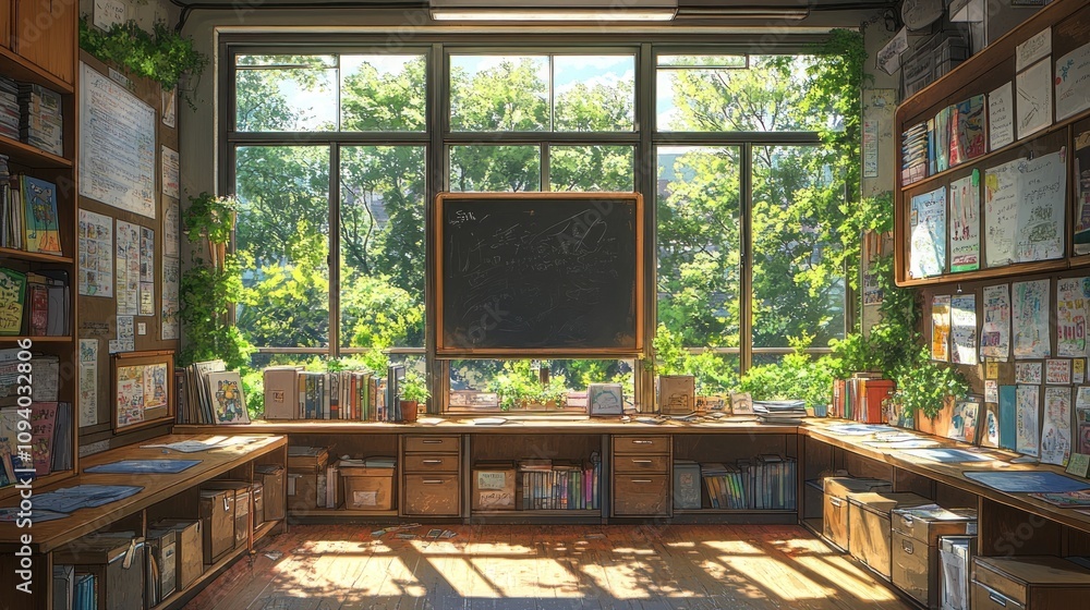 Poster classroom with a view