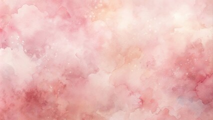Fototapeta premium Abstract Pink and Peach Watercolor Wash Background Texture