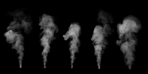 black smoke with fog and vapor background isolated png effect white coffee dust smoke cloud texture transparent clear abstract with shape magic background  © wanchai peatoo