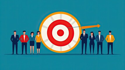 The manager symbol, which is one of the staff icons for human development, recruitment, leadership, and customer target group idea, is displayed by businessmen in HRM, or human resource management. Ta