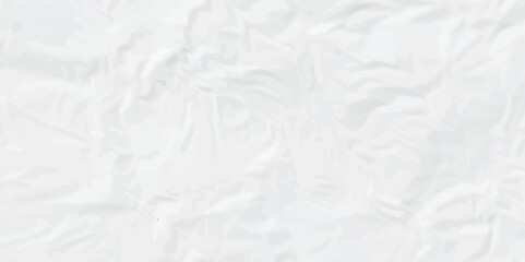 White crinkle craft crushed old paper rough crumpled vintage empty cardboard sheet texture background.