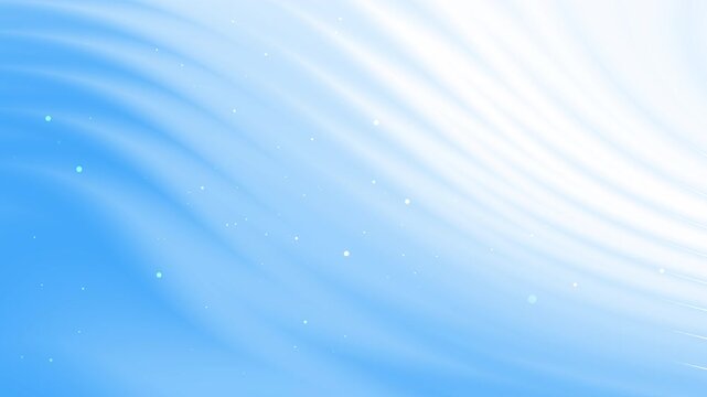 Soft blue waves gently fade to white with scattered light points. Peaceful and calming scene suitable for relaxation themed designs.