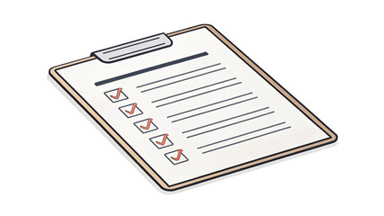 Clipboard with paper, a business essential for planning, note-taking, and organizing tasks