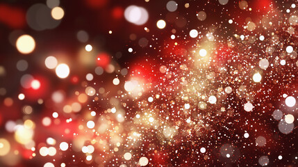 "きらびやかな赤とゴールドの光の背景素材."