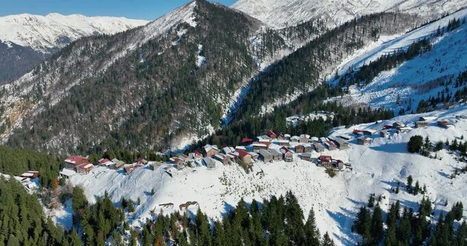 meadow with snow