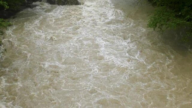 water flowing into the water