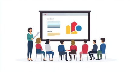 Business Presentation to Group of People