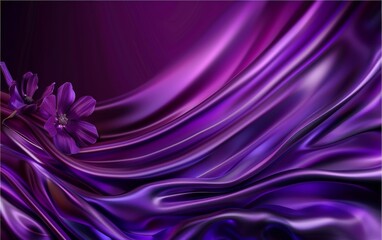 A purple background with a purple flower on it
