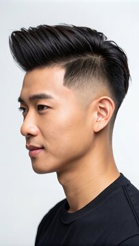 Stylish modern hairstyle for men showcasing a trendy undercut