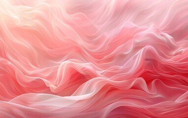 Fototapeta premium A pink and white fabric with a wave pattern
