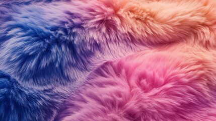 Fototapeta premium Gradient Faux Fur Texture Background