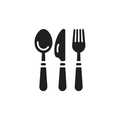 Cutlery Logo. Spoon, forks, knife. restaurant business concept, Icon illustration
