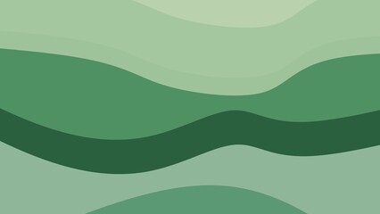 Futuristic abstract design with green transparent waves, fluid texture, gradient lines, and modern elements