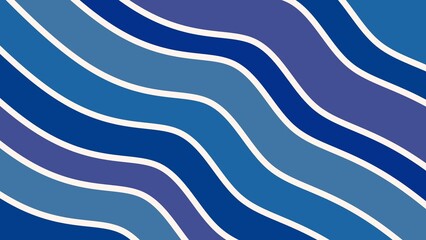 Abstract wavy background with solid blue color, modern design featuring simple and dynamic textures