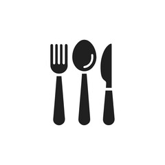 Cutlery Logo. Spoon, forks, knife. restaurant business concept, Icon illustration