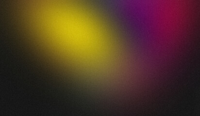 Abstract color gradient grainy background. Vibrant yellow purple blue red color noisy gradient, glowing color flow, bright, shine, website header design, cover, banner, poster