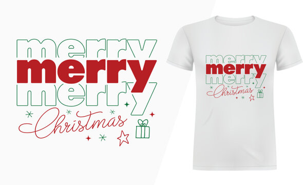 Merry Christmas new typography t shirt, Christmas t shirt design, Christian religion quotes saying for print, Merry Christmas T-shirts design ready for print, Funny Christmas Quotes, Winter Quote.