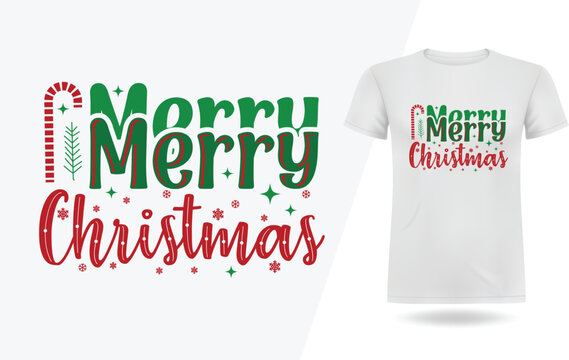 Merry Christmas new typography t shirt, Christmas t shirt design, Christian religion quotes saying for print, Merry Christmas T-shirts design ready for print, Funny Christmas Quotes, Winter Quote.