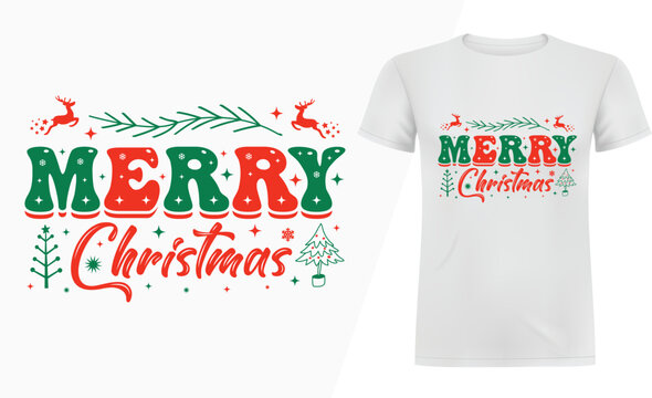 Merry Christmas new typography t shirt, Christmas t shirt design, Christian religion quotes saying for print, Merry Christmas T-shirts design ready for print, Funny Christmas Quotes, Winter Quote.