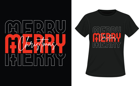 Merry Christmas new typography t shirt, Christmas t shirt design, Christian religion quotes saying for print, Merry Christmas T-shirts design ready for print, Funny Christmas Quotes, Winter Quote.