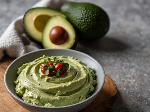 bowl with avocado crema