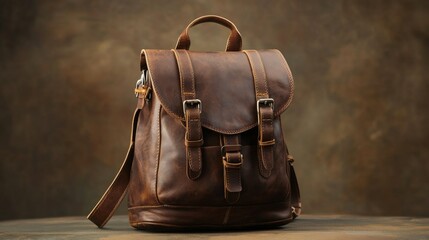 Brown Leather Backpack: Classic Style and Durability