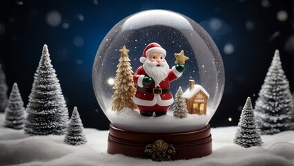 santa claus and snowman