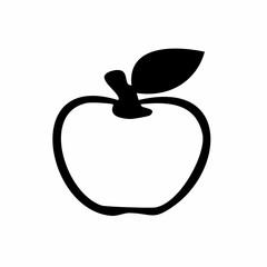 Obraz premium Apple icon vector illustration