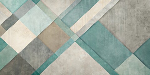 Fototapeta premium Abstract Geometric Pattern with Textured Neutral Tones and Subtle Color Variations