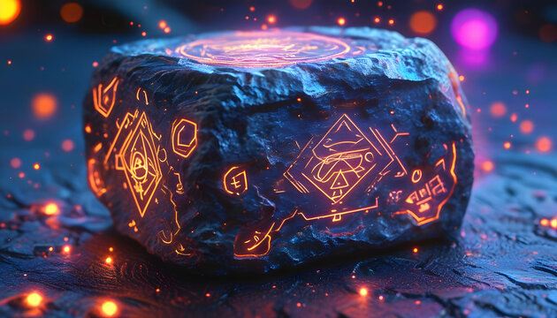 Glowing Rune Stone