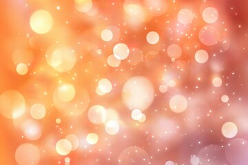 A bright orange background with many small circles