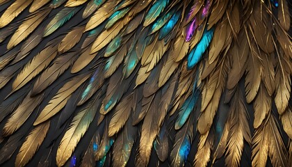 Obraz premium colorful feather background