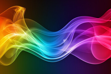 Obraz premium Abstract colorful smoke and light in motion background 