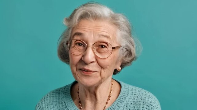 Portrait of happy grandma