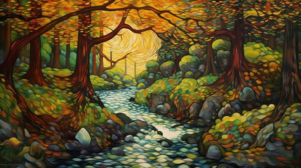 a clear valley in the mountains