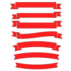 red ribbon set