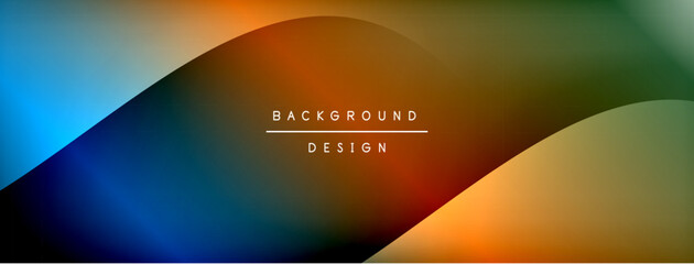 Gradient and shadow wave line geometric background. Vector Illustration For Wallpaper, Banner, Background, Card, Book Illustration, landing page