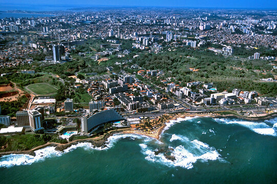 Vista a&eacute;rea de Salvador, Bahia