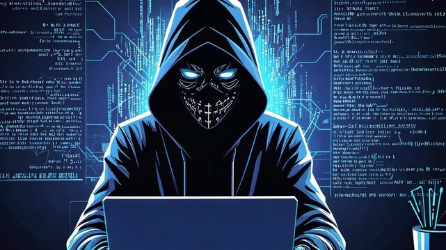 hacker with laptop
