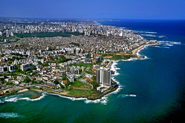 Fototapeta premium Vista aérea de Salvador, Bahia