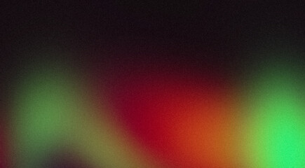 Abstract smooth color gradient grainy background. Glowing red green color noisy gradient, vibrant color flow, bright, shine, colorful, website header design, backdrop