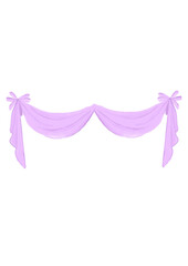 pink bow blue bow isolated on transparent background coquette luxury fit for wedding birthday invitation decoration