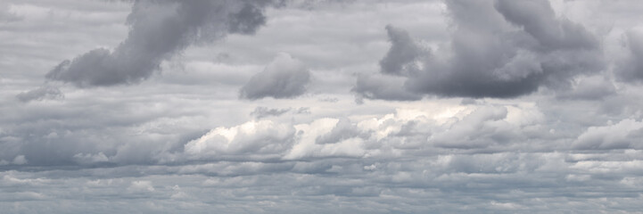 Sky replacement clouds puffy gray and white