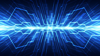 Abstract technology background. Futuristic interface. Vector illustration for your design