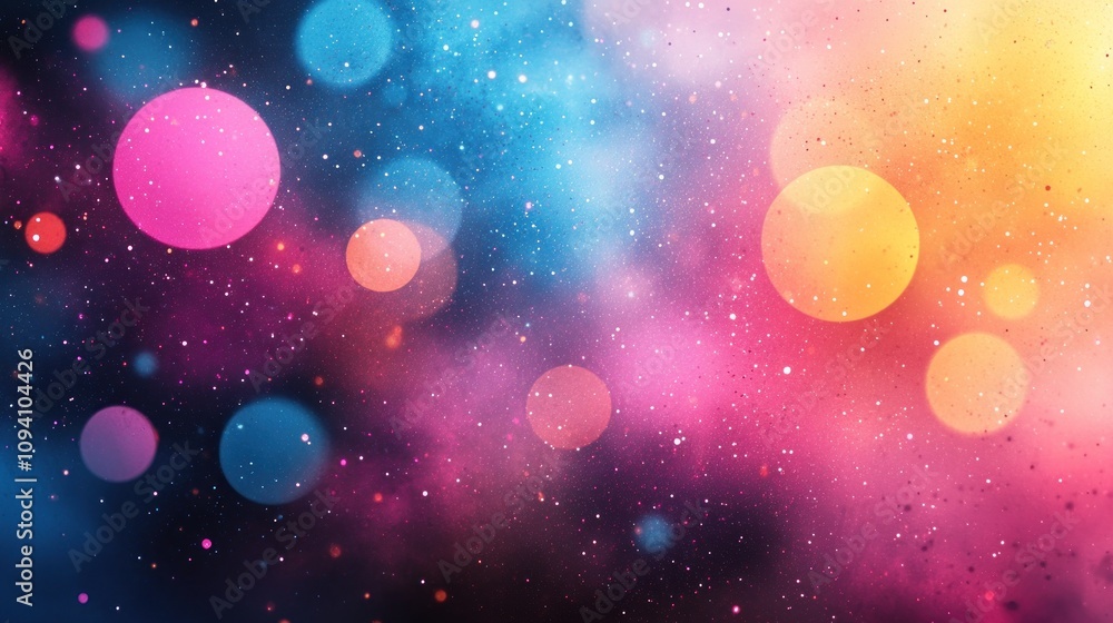 Poster abstract bokeh background