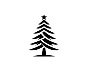 Obraz premium christmas trees vector illustration