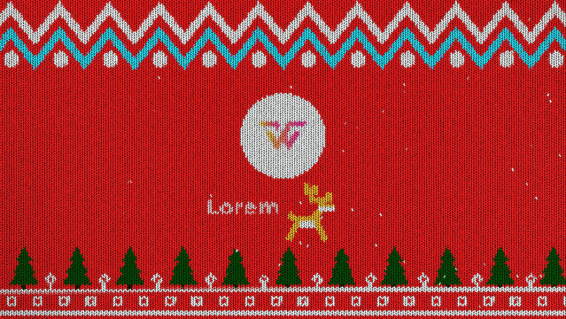 Christmas Knit Sweater Logo Reveal 75 1:1 16:9 9:16