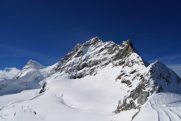 Mount Jungfrau view from Plateau Observatory- Switzerland