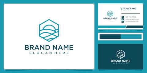 Sun and Land logo design inspiration