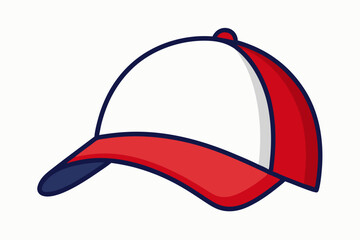 red cap isolated on white